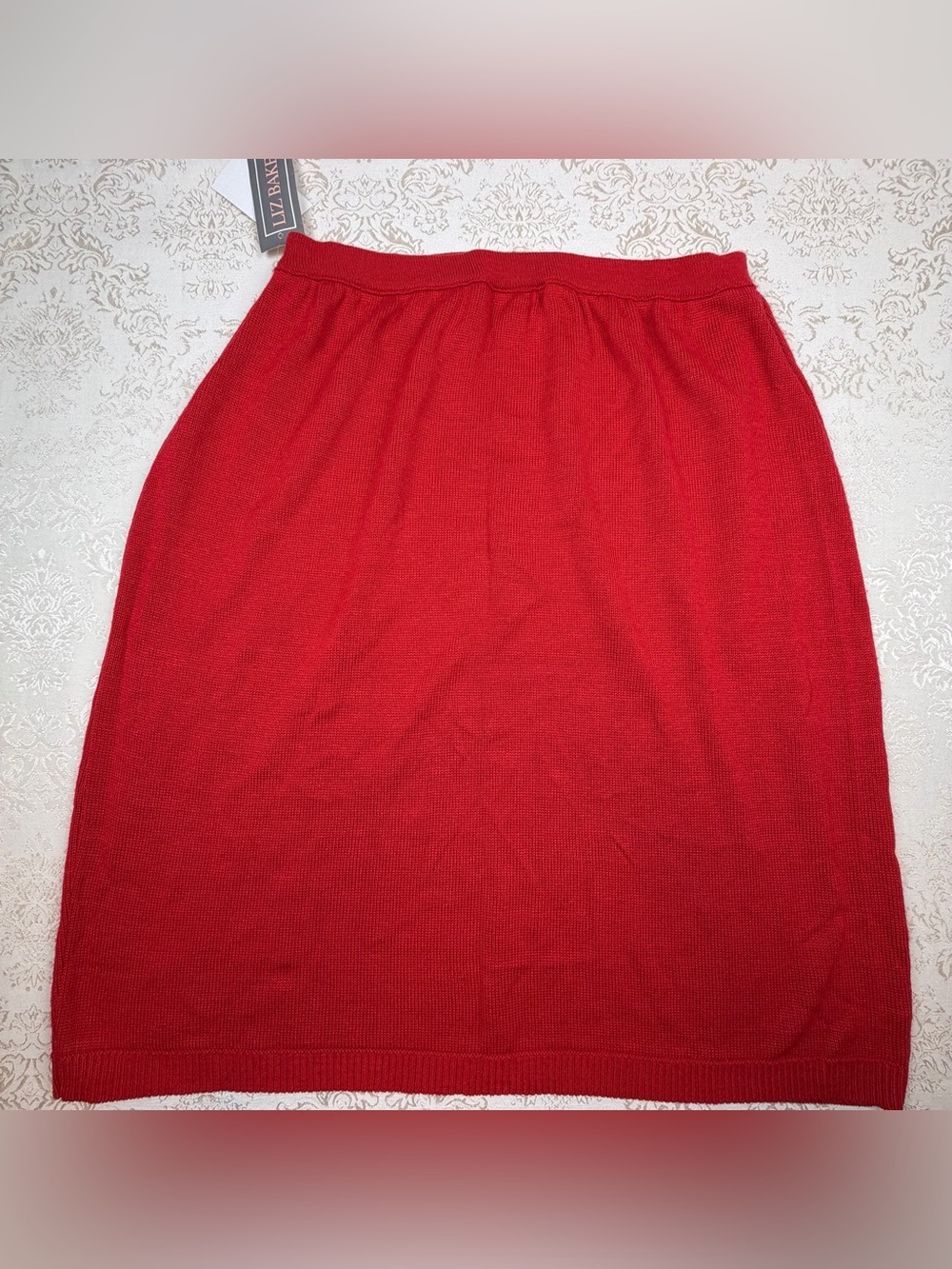 Liz Baker Vintage Red Sweater Skirt , NWT, 1X - Picture 5 of 7